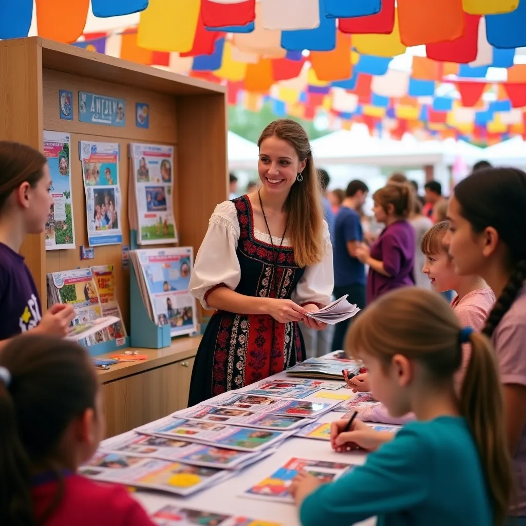 Colorful educational magazines for children with fun activities